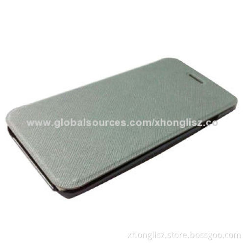 Grey rain silk PU phone case for iPhone 6